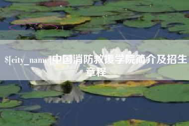 昌乐中国消防救援学院简介及招生章程