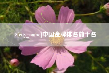 昌乐中国金牌排名前十名