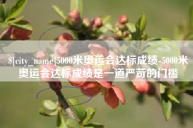 昌乐5000米奥运会达标成绩-5000米奥运会达标成绩是一道严苛的门槛