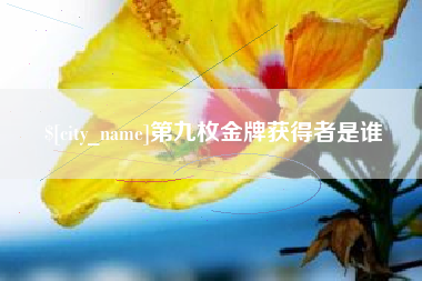 昌乐第九枚金牌获得者是谁