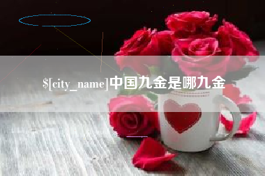 昌乐中国九金是哪九金