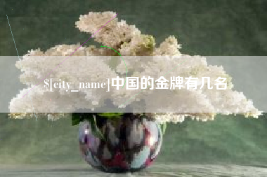昌乐中国的金牌有几名
