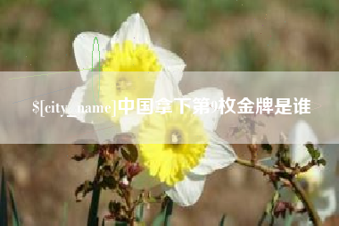 昌乐中国拿下第9枚金牌是谁