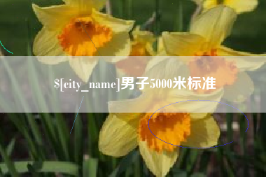 昌乐男子5000米标准