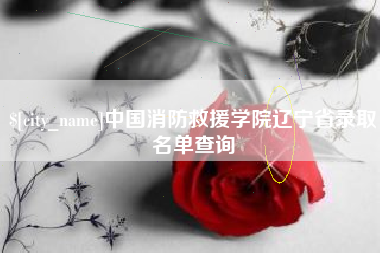 昌乐中国消防救援学院辽宁省录取名单查询