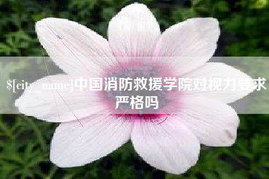 昌乐中国消防救援学院对视力要求严格吗
