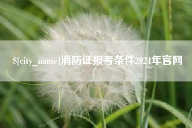 昌乐消防证报考条件2024年官网