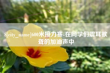 昌乐600米接力赛-在同学们震耳欲聋的加油声中
