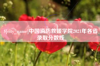昌乐中国消防救援学院2021年各省录取分数线