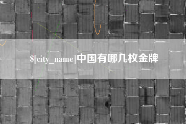 昌乐中国有哪几枚金牌