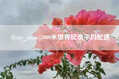 昌乐5000米世界纪录平均配速