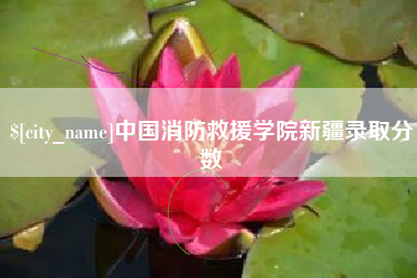 昌乐中国消防救援学院新疆录取分数