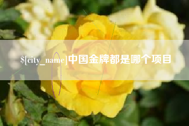 昌乐中国金牌都是哪个项目