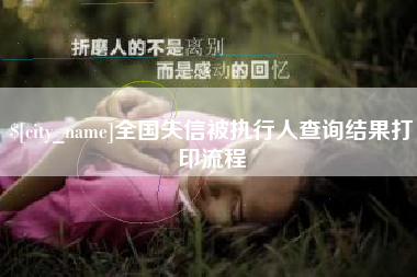 昌乐全国失信被执行人查询结果打印流程
