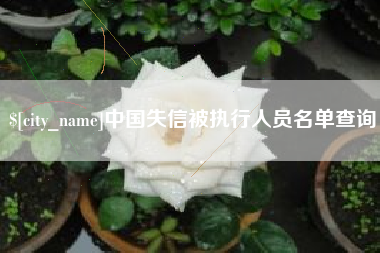 昌乐中国失信被执行人员名单查询