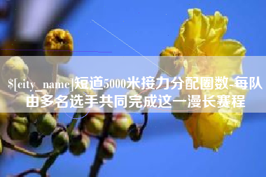 昌乐短道5000米接力分配圈数-每队由多名选手共同完成这一漫长赛程