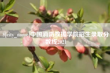 昌乐中国消防救援学院招生录取分数线2021
