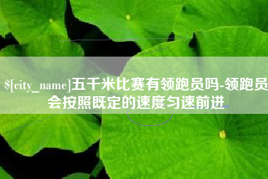 昌乐五千米比赛有领跑员吗-领跑员会按照既定的速度匀速前进