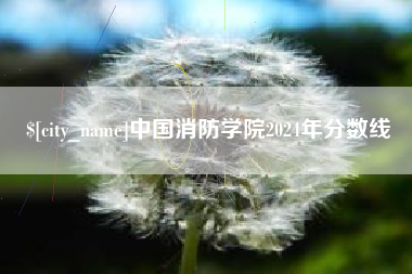 昌乐中国消防学院2024年分数线