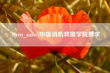 昌乐中国消防救援学院要求