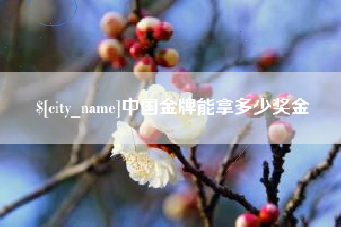 昌乐中国金牌能拿多少奖金
