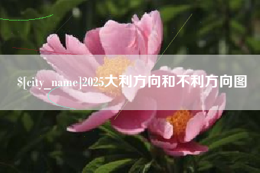 昌乐2025大利方向和不利方向图
