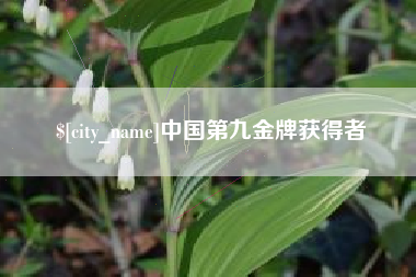 昌乐中国第九金牌获得者