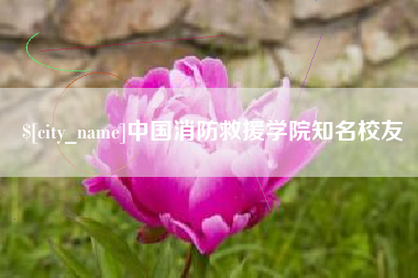 昌乐中国消防救援学院知名校友