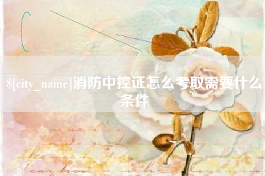 昌乐消防中控证怎么考取需要什么条件