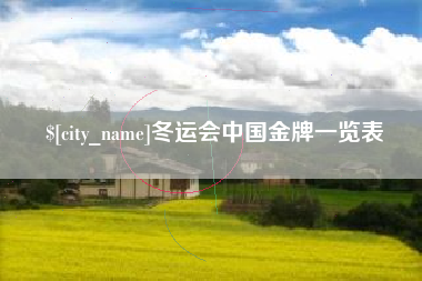 昌乐冬运会中国金牌一览表