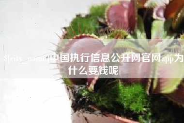昌乐中国执行信息公开网官网app为什么要钱呢