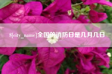昌乐全国的消防日是几月几日
