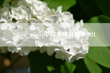 昌乐中国金牌有哪些2021