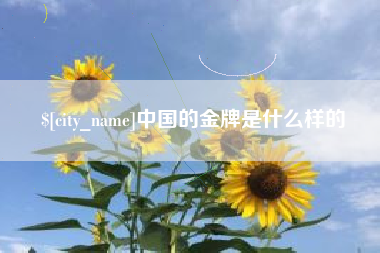 昌乐中国的金牌是什么样的