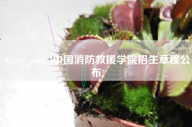 昌乐中国消防救援学院招生章程公布!