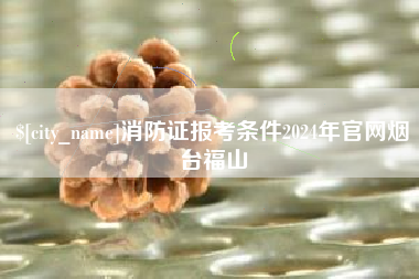昌乐消防证报考条件2024年官网烟台福山