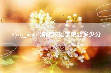 昌乐消防救援学院要多少分